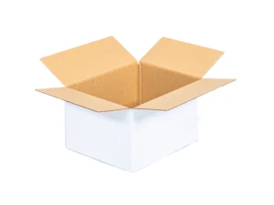 Karton klapowy biały 250x200x150 brązowy 360g/m2 - 10 sztuk