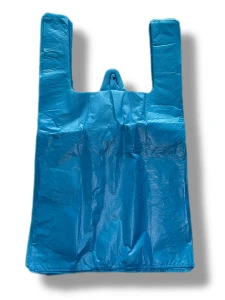 Reklamówki niebieski HDPE 25x45 cm do 5 kg - 200 sztuk 